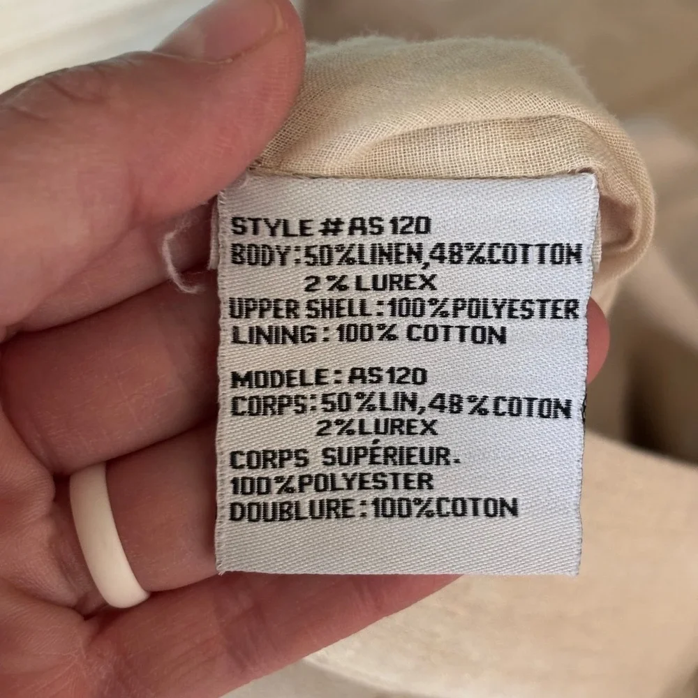 Anthropologie Yoana Baraschi Asymmetric Skirt 6 Tan Linen Wrap Drape Shimmer